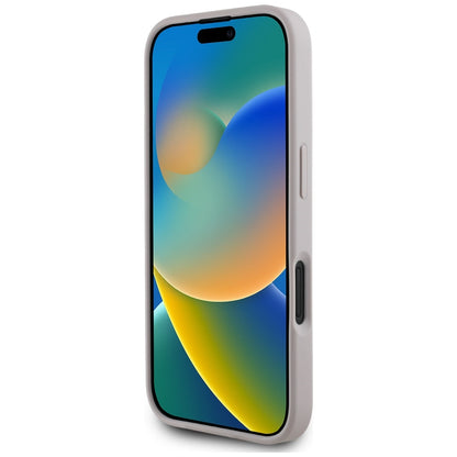 Deksel for Apple iPhone 16, Guess, 4G Grained Roses Big Logo, Lilla