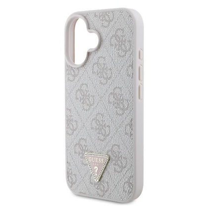 Deksel for Apple iPhone 16, Guess, Crossbody 4G Triangle Strass, Blå