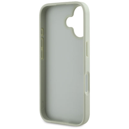 Deksel for Apple iPhone 16, Guess, Grained Big 4G Logo Small Classic Logo, Grønn