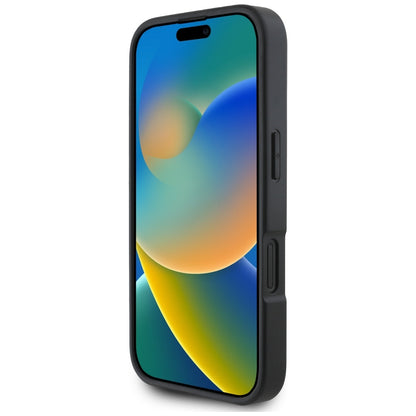 Deksel for Apple iPhone 16, Karl Lagerfeld, Grained Cardslots, Svart