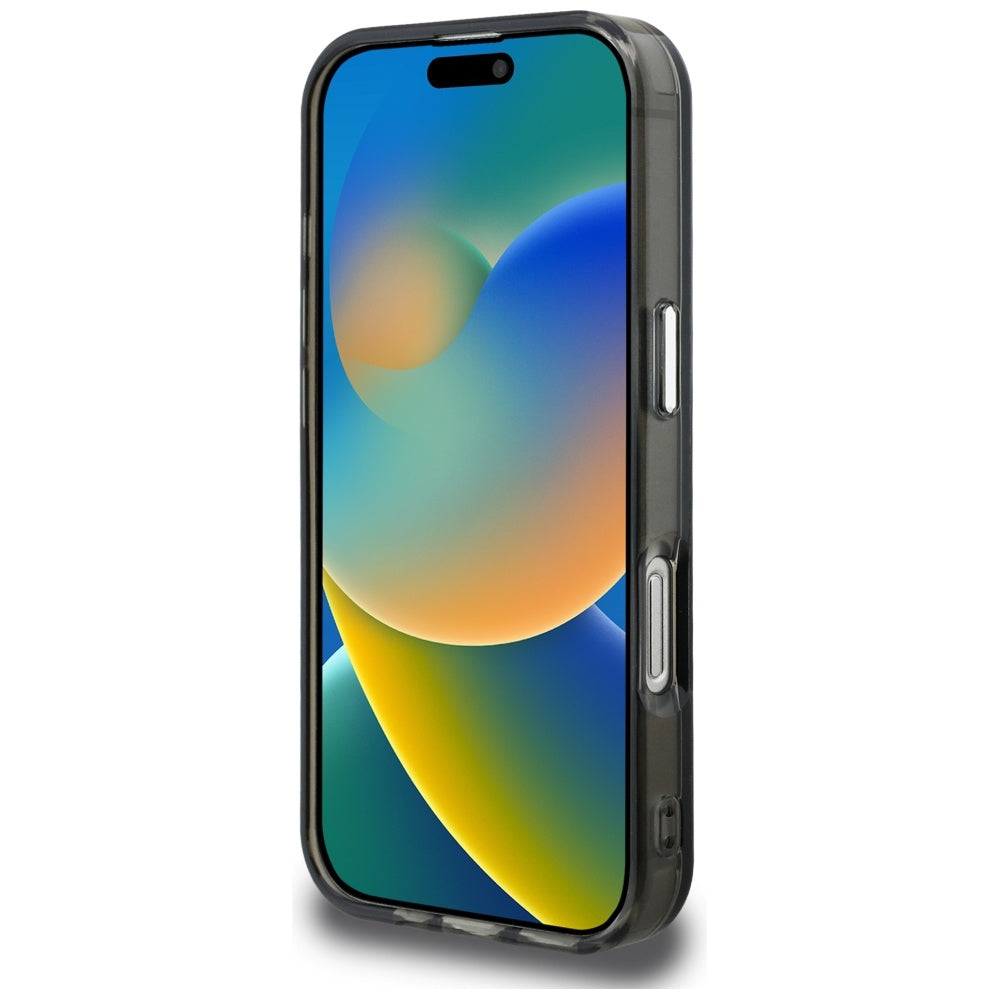 Deksel for Apple iPhone 16, Karl Lagerfeld, IML Aquarelle Logo Karl & Choupette, Svart