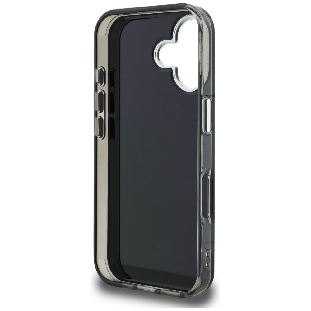 Deksel for Apple iPhone 16, Karl Lagerfeld, IML Aquarelle Logo Karl & Choupette, Svart