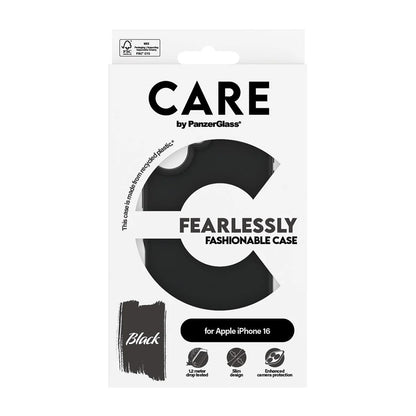 Deksel for Apple iPhone 16, PanzerGlass, Care Fashionable, Svart