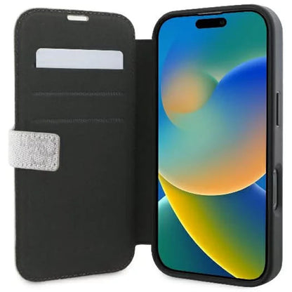 Deksel for Apple iPhone 16 Plus, Guess, 4G Book, Rosa