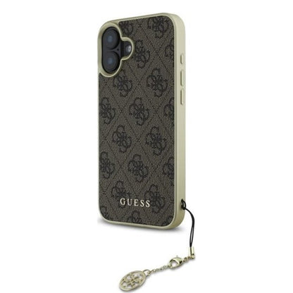 Deksel for Apple iPhone 16 Plus, Guess, 4G Charm, Brun