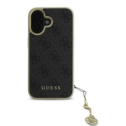 Deksel for Apple iPhone 16 Plus, Guess, 4G Charm, Svart