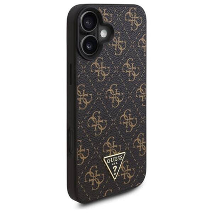 Deksel for Apple iPhone 16 Plus, Guess, 4G Triangle Logo, Svart