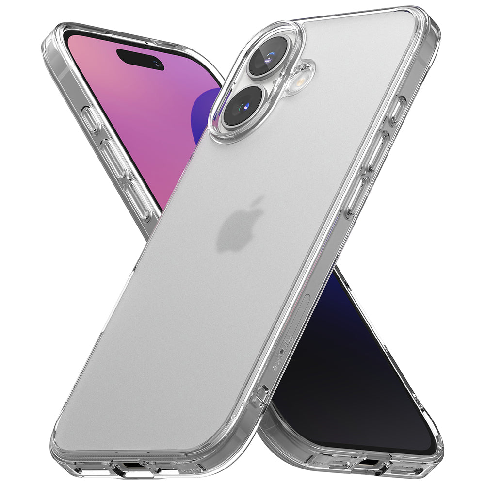Deksel for Apple iPhone 16 Plus, Ringke, Fusion, Frostet Transparent