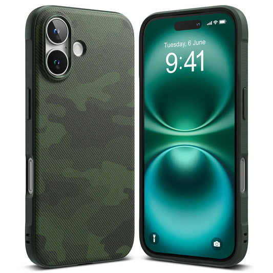 Deksel for Apple iPhone 16 Plus, Ringke, Onyx Design, Grønn