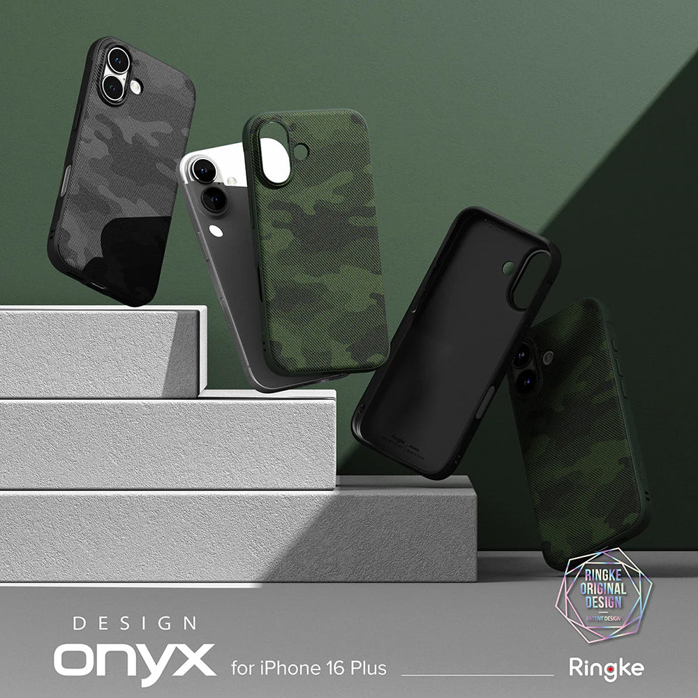 Deksel for Apple iPhone 16 Plus, Ringke, Onyx Design, Grønn
