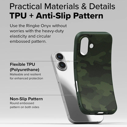 Deksel for Apple iPhone 16 Plus, Ringke, Onyx Design, Grønn