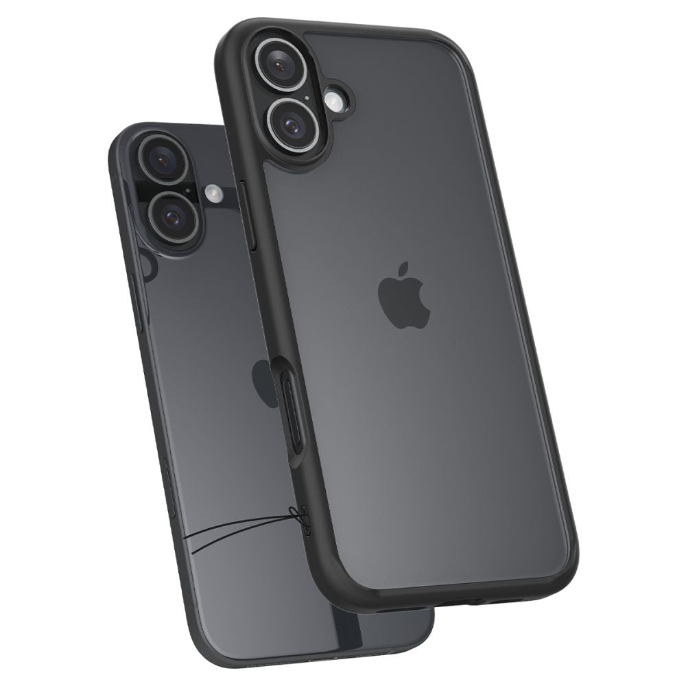 Deksel for Apple iPhone 16 Plus, Spigen, Ultra Hybrid, Matt Svart