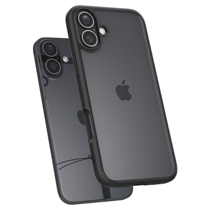 Deksel for Apple iPhone 16 Plus, Spigen, Ultra Hybrid, Matt Svart