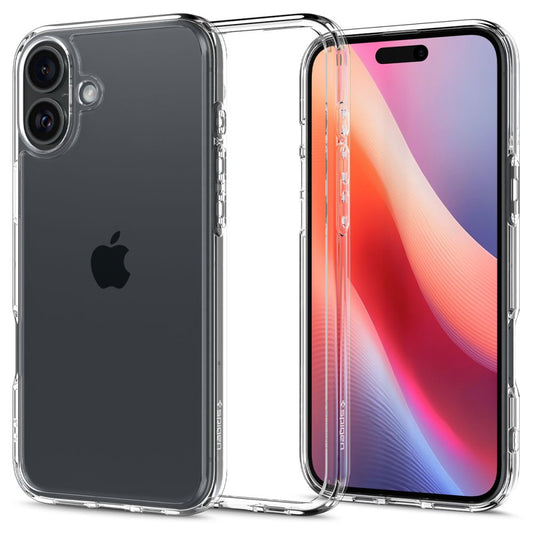 Deksel for Apple iPhone 16 Plus, Spigen, Ultra Hybrid, Gjennomsiktig