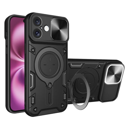 Deksel for Apple iPhone 16 Plus, Techsuit, CamGuard Pro, Svart