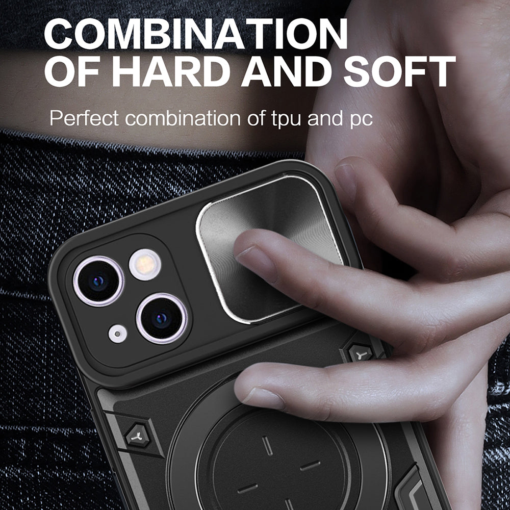 Deksel for Apple iPhone 16 Plus, Techsuit, CamGuard Pro, Svart