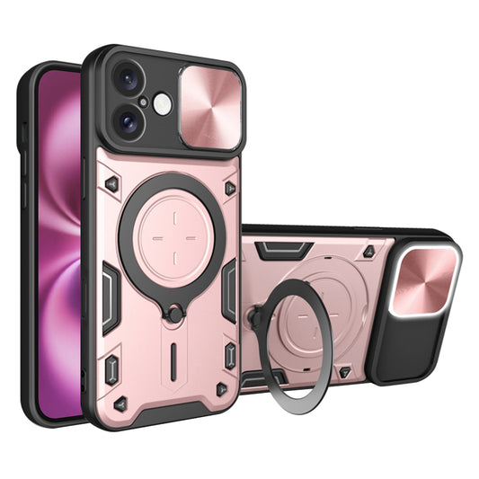 Deksel for Apple iPhone 16 Plus, Techsuit, CamGuard Pro, Rosa Gull