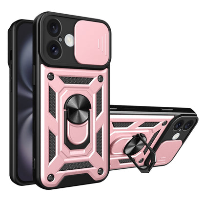 Deksel for Apple iPhone 16 Plus, Techsuit, CamShield, Rosa