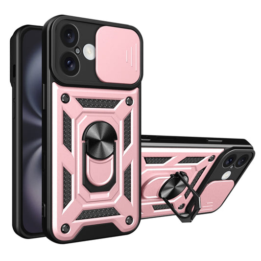 Deksel for Apple iPhone 16 Plus, Techsuit, CamShield, Rosa