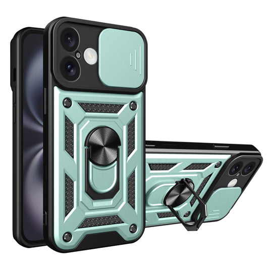 Deksel for Apple iPhone 16 Plus, Techsuit, CamShield, Grønn