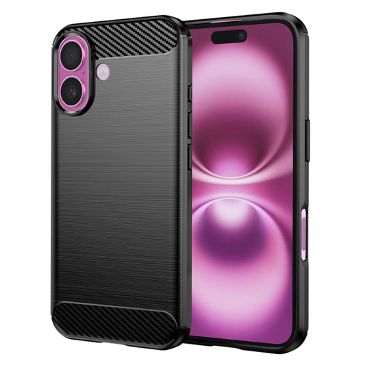 Deksel til Apple iPhone 16 Plus, Techsuit, Karbon, Svart