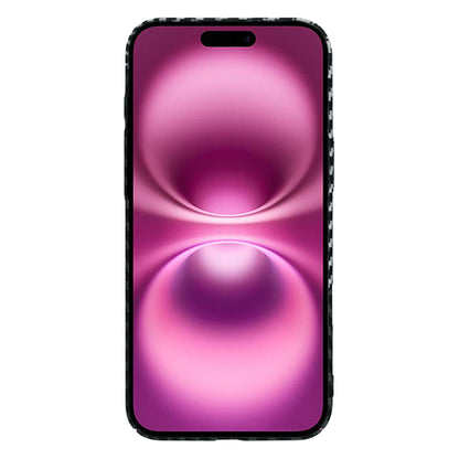 Deksel for Apple iPhone 16 Plus, Techsuit, Carbonite FiberShell, Svart Grå