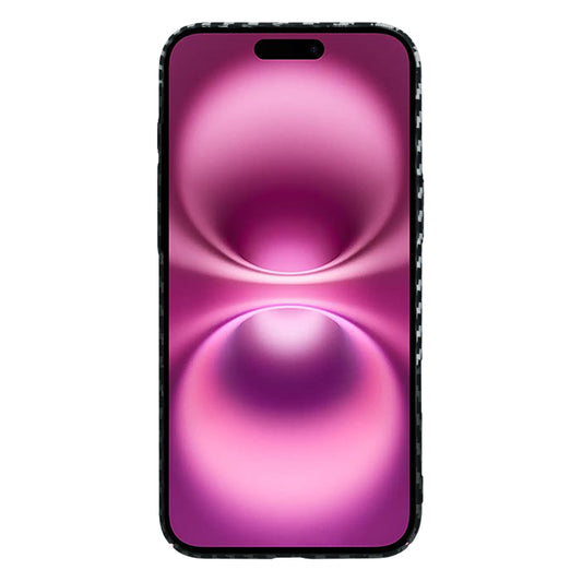 Deksel for Apple iPhone 16 Plus, Techsuit, Carbonite FiberShell, Svart Grå