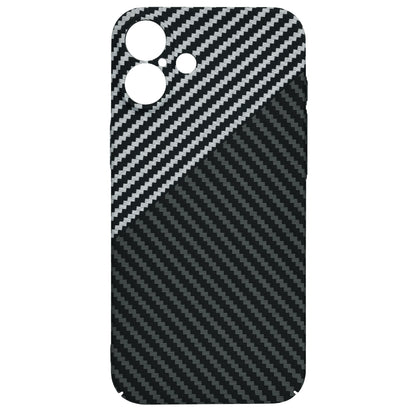 Deksel for Apple iPhone 16 Plus, Techsuit, Carbonite FiberShell, Svart Grå