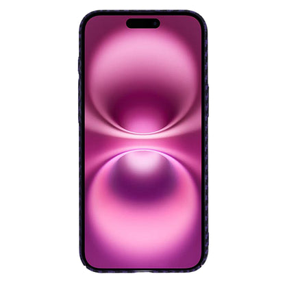 Deksel for Apple iPhone 16 Plus, Techsuit, Carbonite FiberShell, Lilla