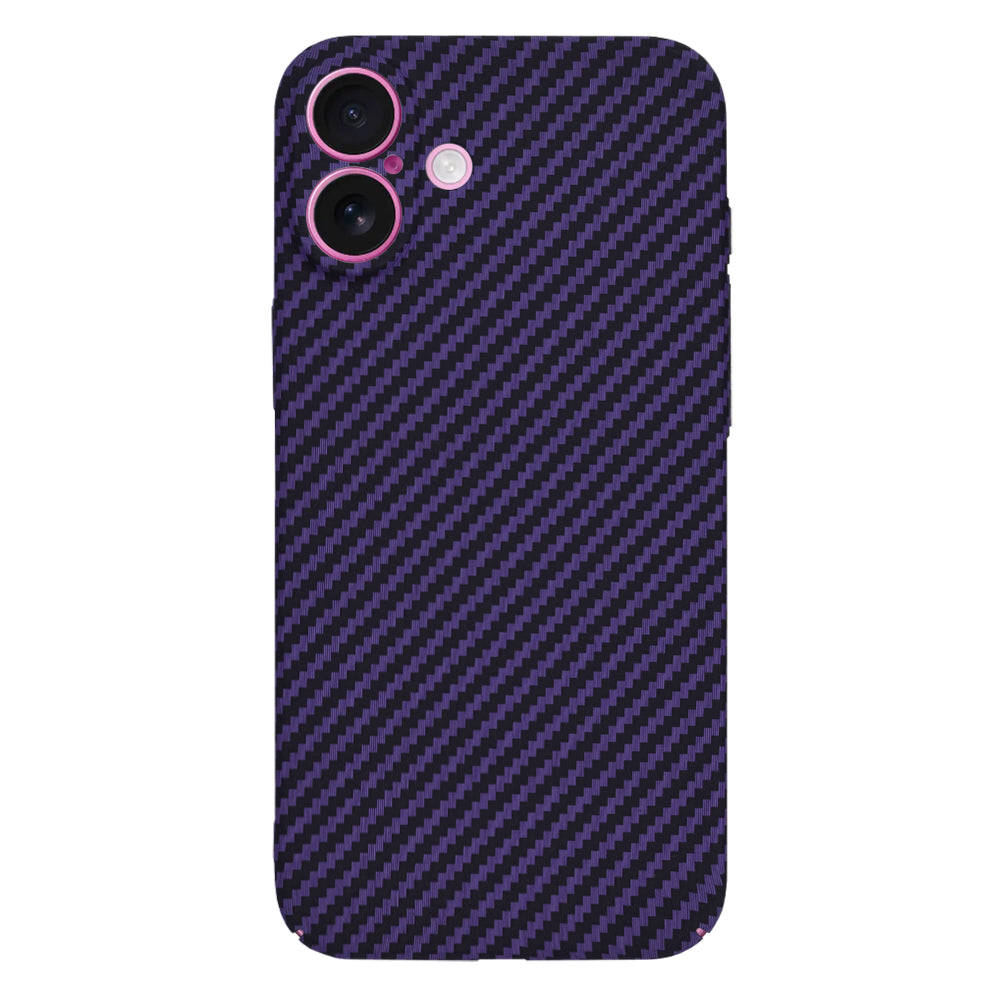 Deksel for Apple iPhone 16 Plus, Techsuit, Carbonite FiberShell, Lilla