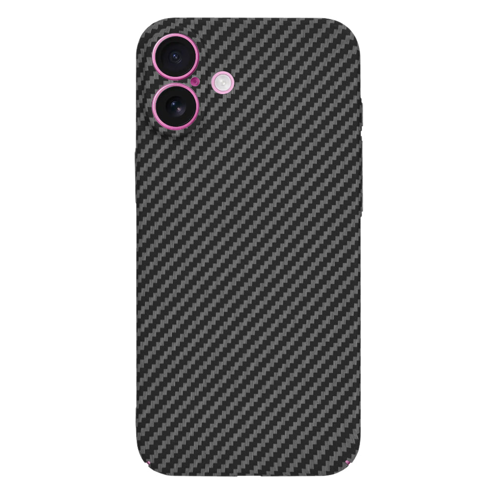 Deksel for Apple iPhone 16 Plus, Techsuit, Carbonite FiberShell, Svart