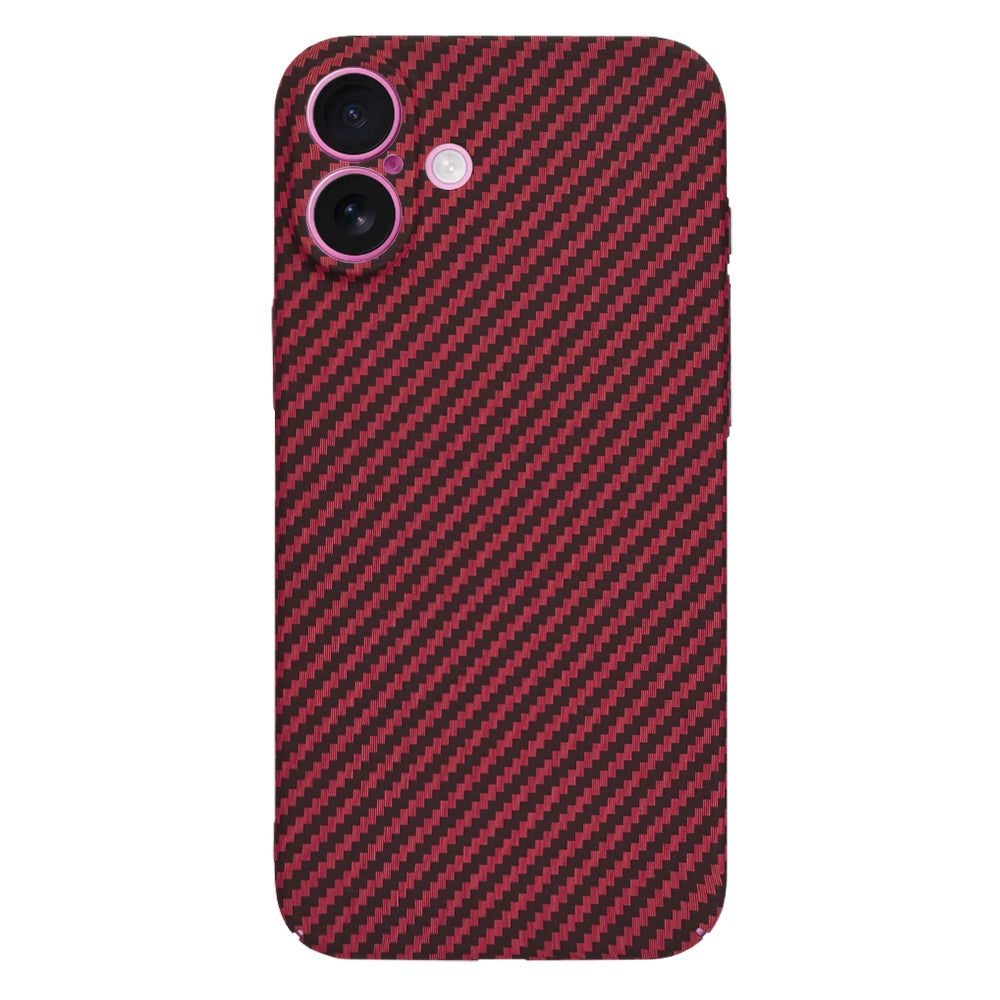 Deksel for Apple iPhone 16 Plus, Techsuit, Carbonite FiberShell, Rød