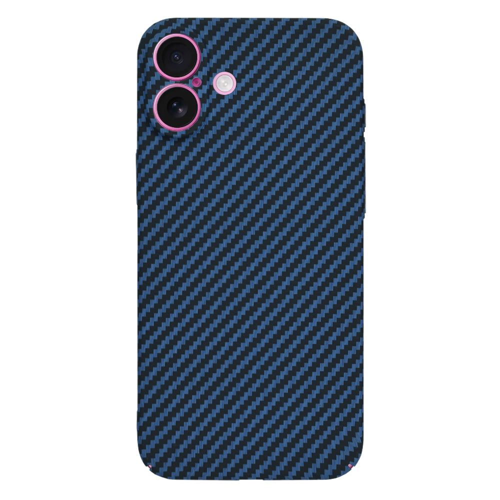 Deksel for Apple iPhone 16 Plus, Techsuit, Carbonite FiberShell, Turkis