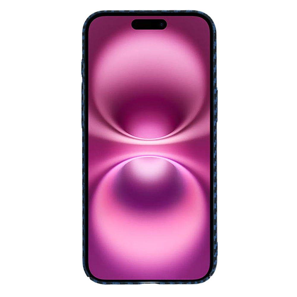 Deksel for Apple iPhone 16 Plus, Techsuit, Carbonite FiberShell, Turkis