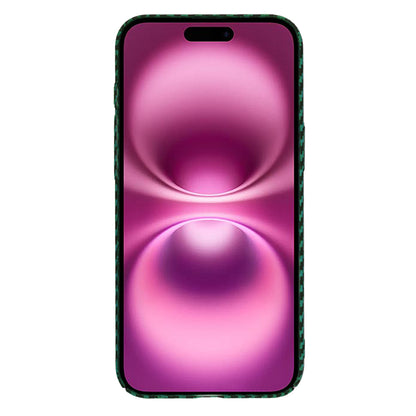 Deksel for Apple iPhone 16 Plus, Techsuit, Carbonite FiberShell, Grønn