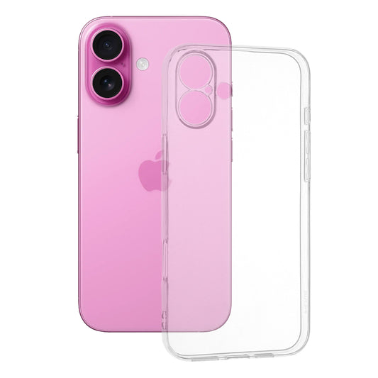 Deksel for Apple iPhone 16 Plus, Techsuit, Klar, Transparent