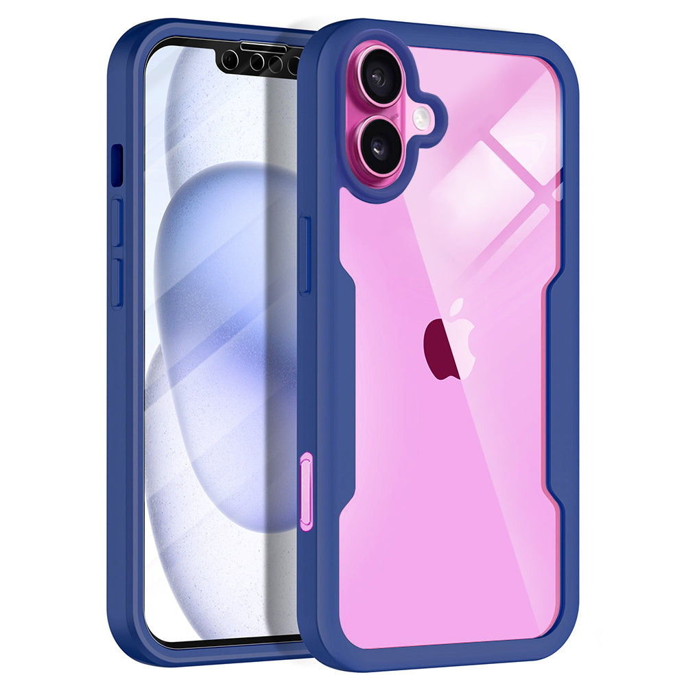 Deksel for Apple iPhone 16 Plus, Techsuit, ColorVerse 360, Blå