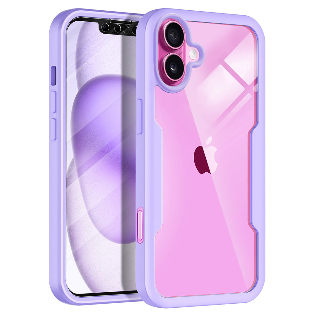 Deksel for Apple iPhone 16 Plus, Techsuit, ColorVerse 360, Lilla
