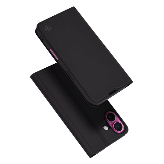 Deksel til Apple iPhone 16 Plus, Techsuit, Magskin Book, Svart