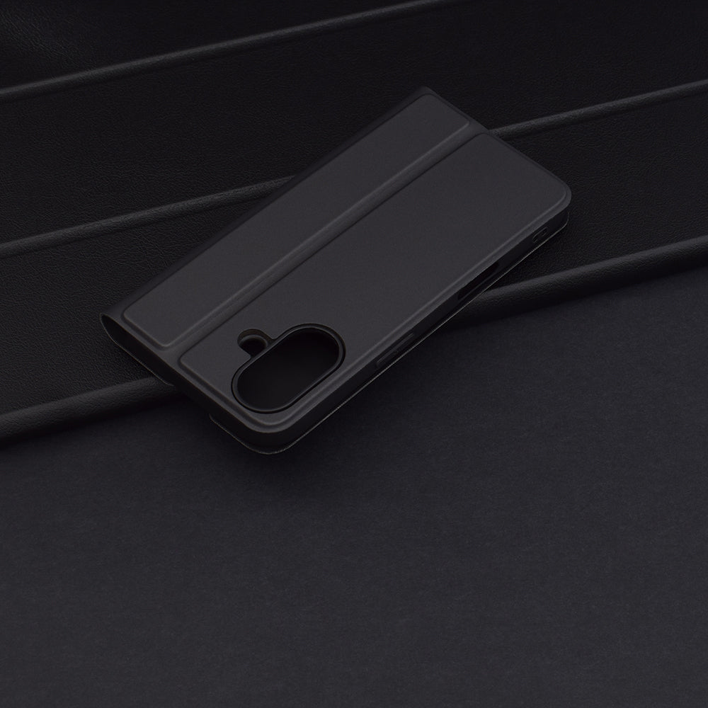 Deksel til Apple iPhone 16 Plus, Techsuit, Magskin Book, Svart