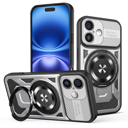 Deksel for Apple iPhone 16 Plus, Techsuit, RuggedCam, Grå
