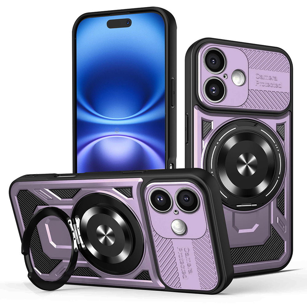 Deksel for Apple iPhone 16 Plus, Techsuit, RuggedCam, Lilla
