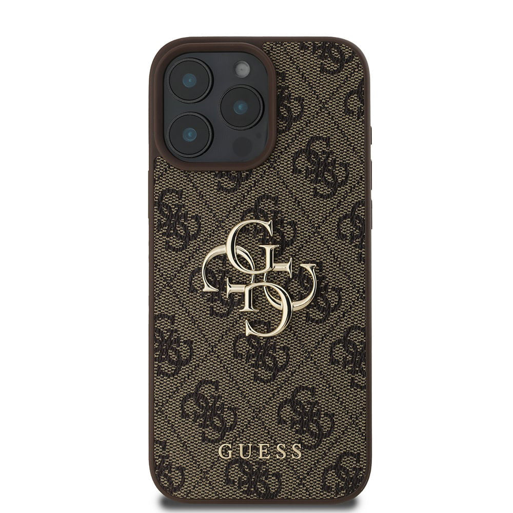 Deksel for Apple iPhone 16 Pro, Guess, 4G Big Logo, Brun
