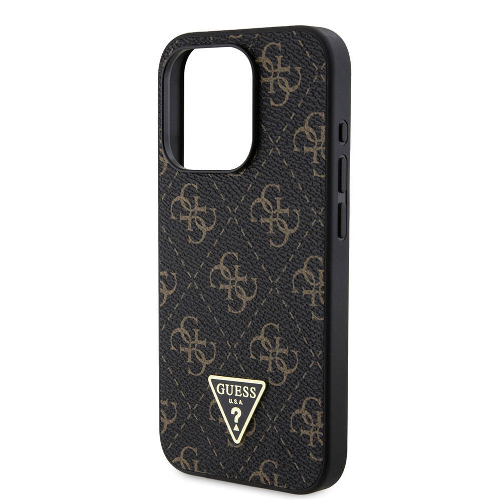 Deksel for Apple iPhone 16 Pro, Guess, 4G Triangle Logo, Hvit