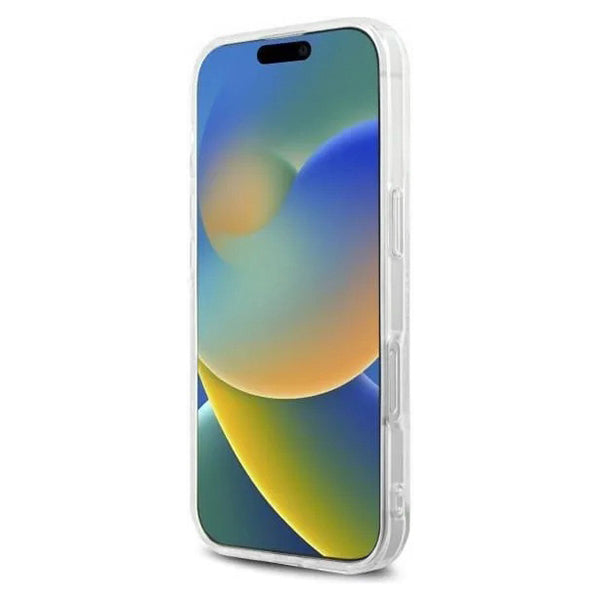 Deksel for Apple iPhone 16 Pro, Karl Lagerfeld, IML Rhinestones Karl's Head, Gjennomsiktig