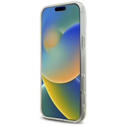 Deksel for Apple iPhone 16 Pro, Karl Lagerfeld, IML Rhinestones Transparent Logo, Gjennomsiktig