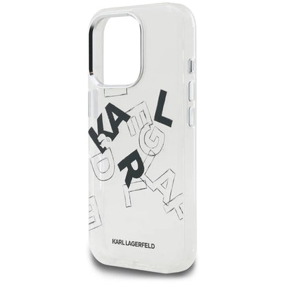 Deksel for Apple iPhone 16 Pro, Karl Lagerfeld, IML Sketched Graphic Logo, Gjennomsiktig