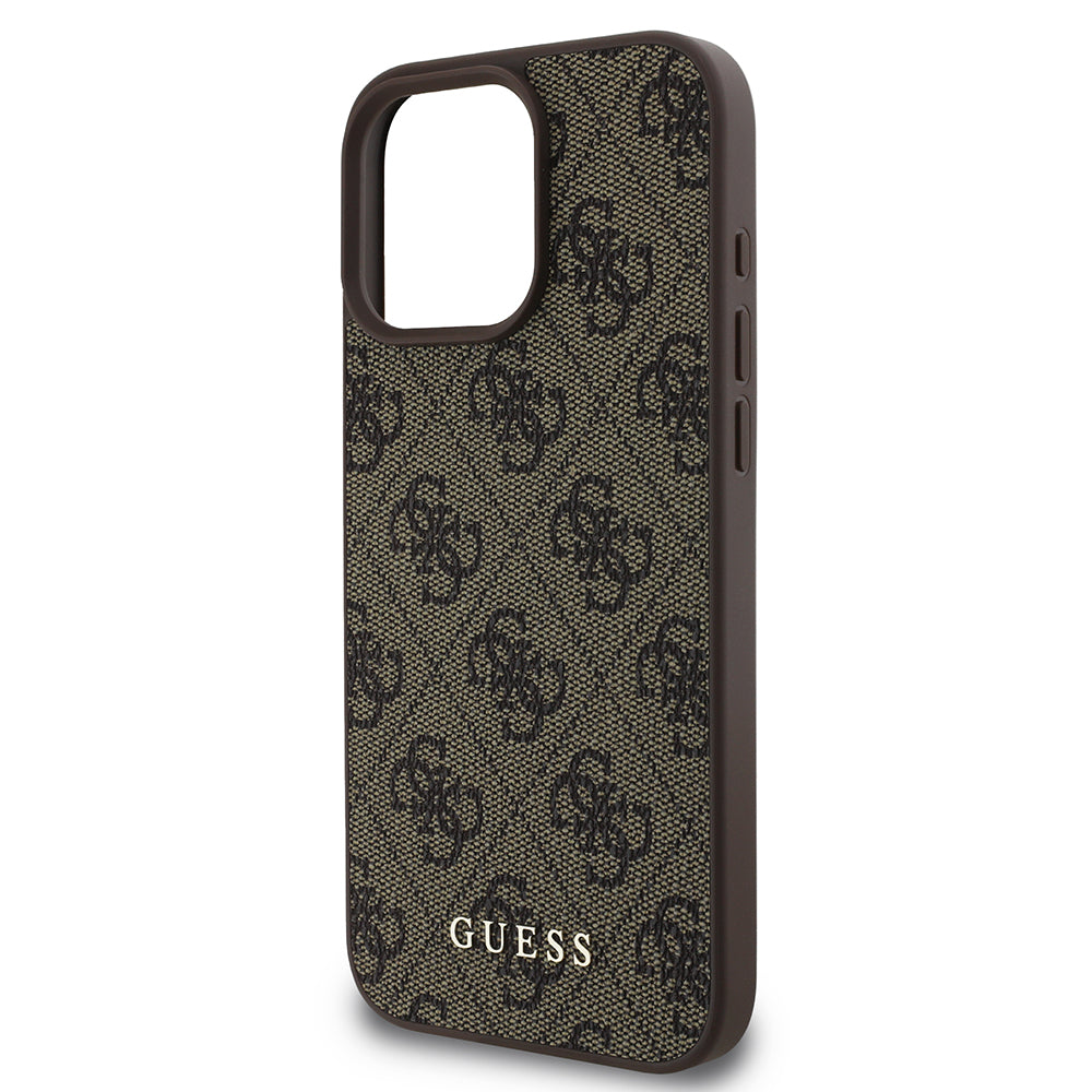 Deksel for Apple iPhone 16 Pro Max, Guess, 4G Classic, Brun