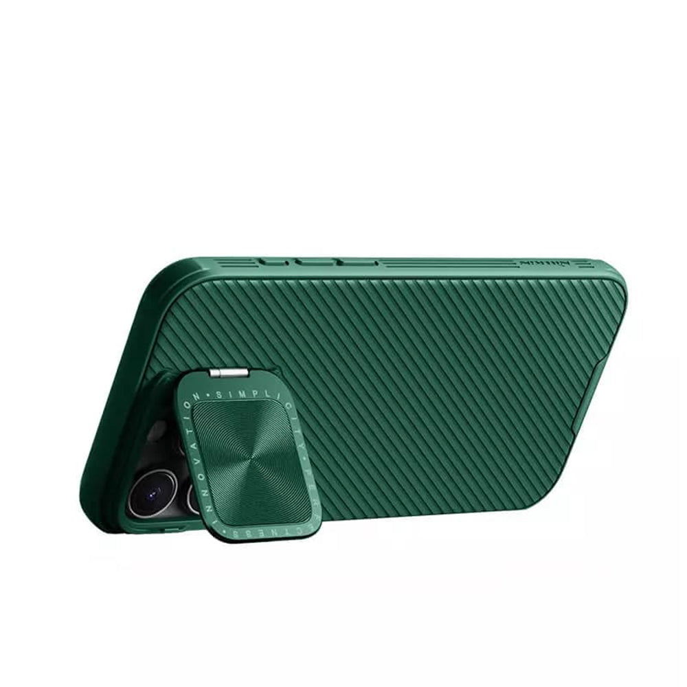 Deksel for Apple iPhone 16 Pro Max, Nillkin, CamShield Prop, Grønn