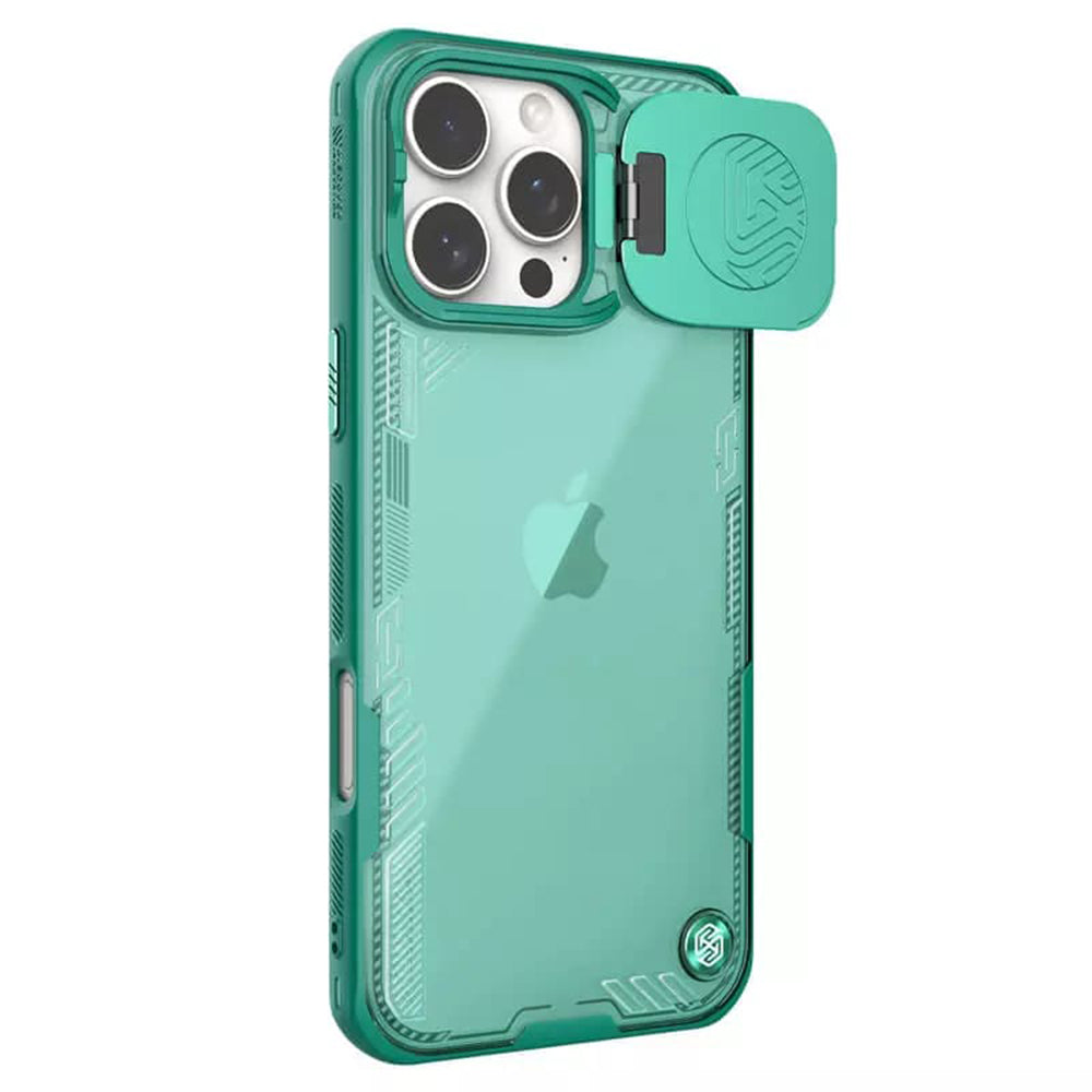 Deksel for Apple iPhone 16 Pro Max, Nillkin, Iceblade Prop (uten kamerautskjæring), grønn